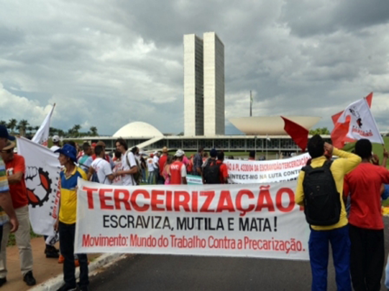 MANIFESTO CONTRA A TERCEIRIZAÇÃO E A PRECARIZAÇÃO DO TRABALHO