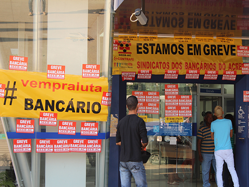 Leia mais sobre o artigo Greve bancária começa forte neste primeiro dia na capital Rio Branco