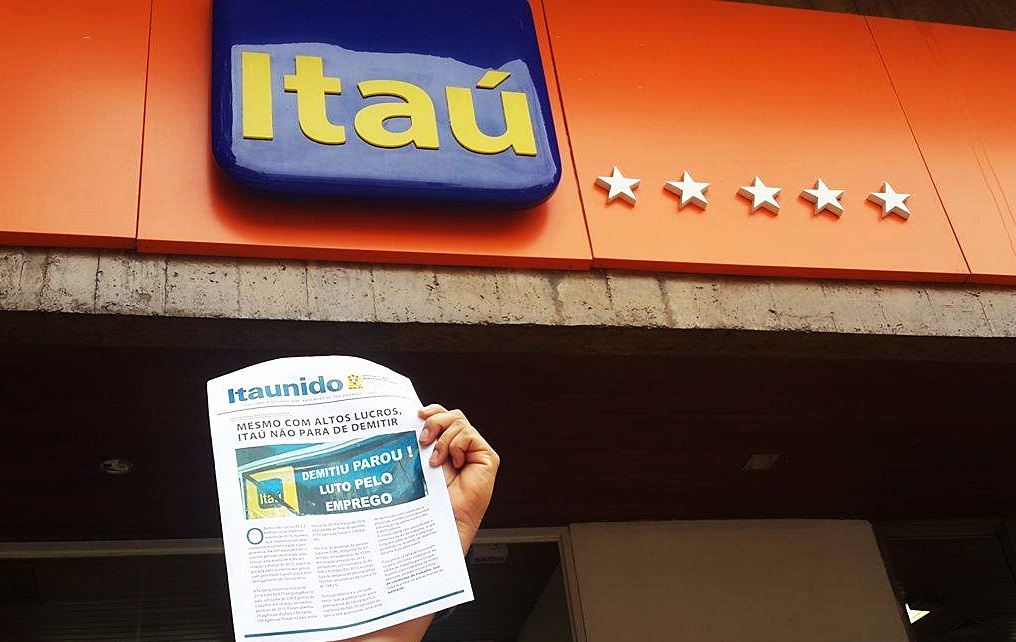 Leia mais sobre o artigo Funcionários do Itaú fazem Dia Nacional de Luta em Defesa do Emprego