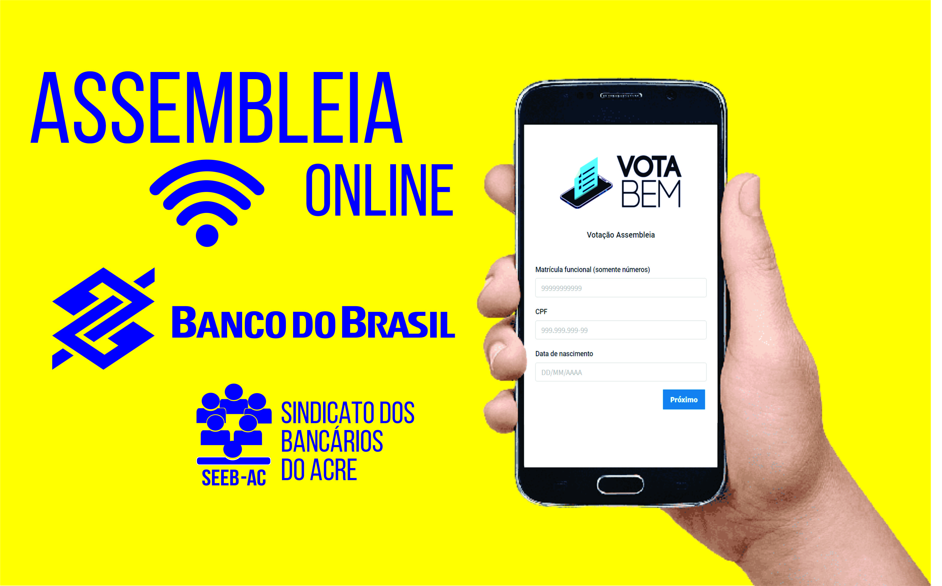 Você está visualizando atualmente Bancário do BB, participe da assembleia virtual sobre o Acordo Coletivo de Trabalho Emergencial