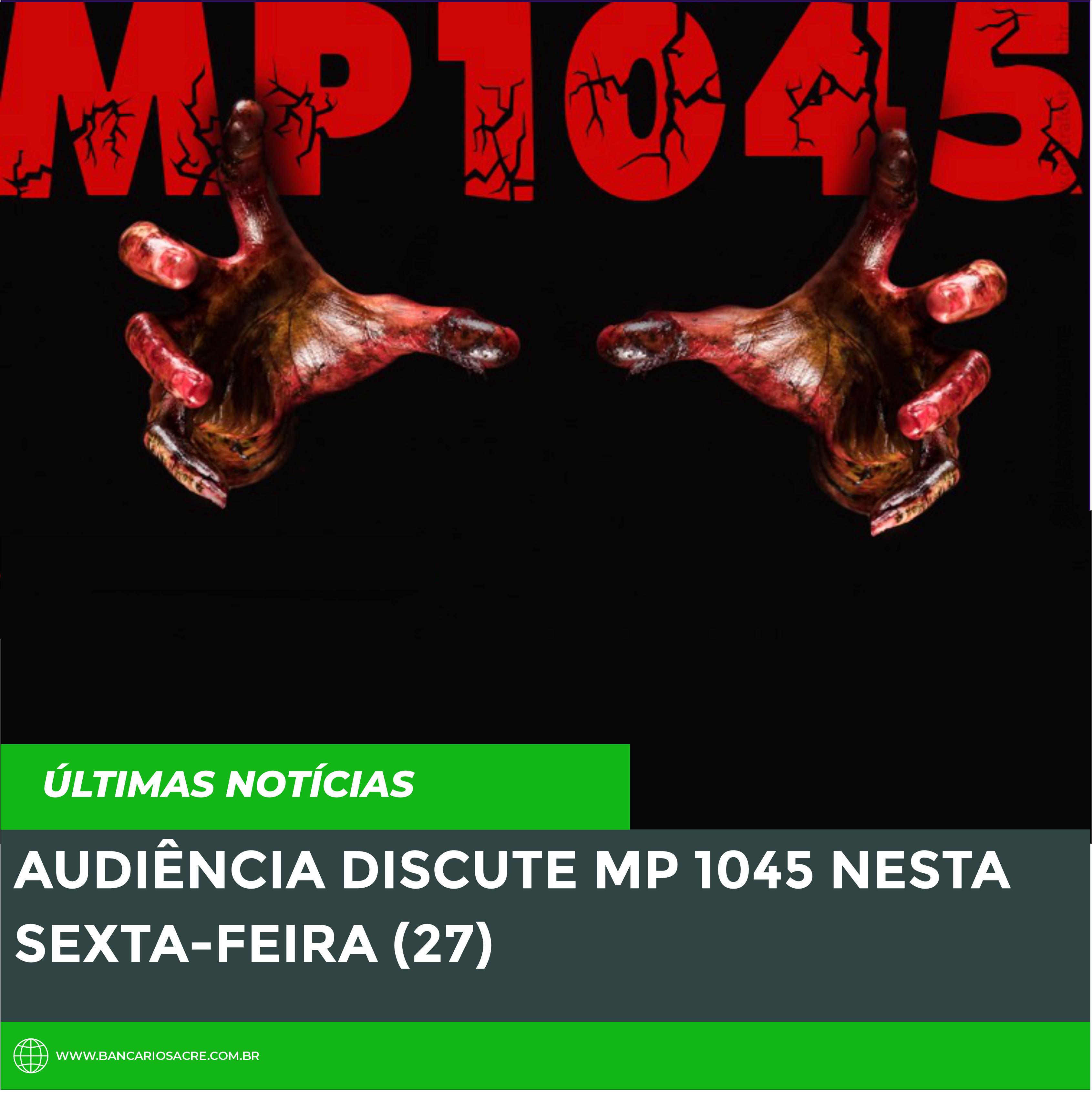 Você está visualizando atualmente Audiência discute MP 1045 nesta sexta-feira (27)