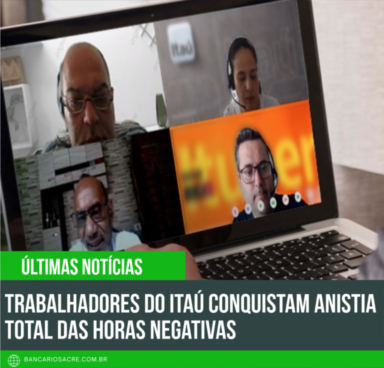 Leia mais sobre o artigo Trabalhadores do Itaú conquistam anistia total das horas negativas