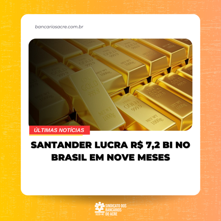 Leia mais sobre o artigo Santander lucra R$ 7,2 bi no Brasil em nove meses