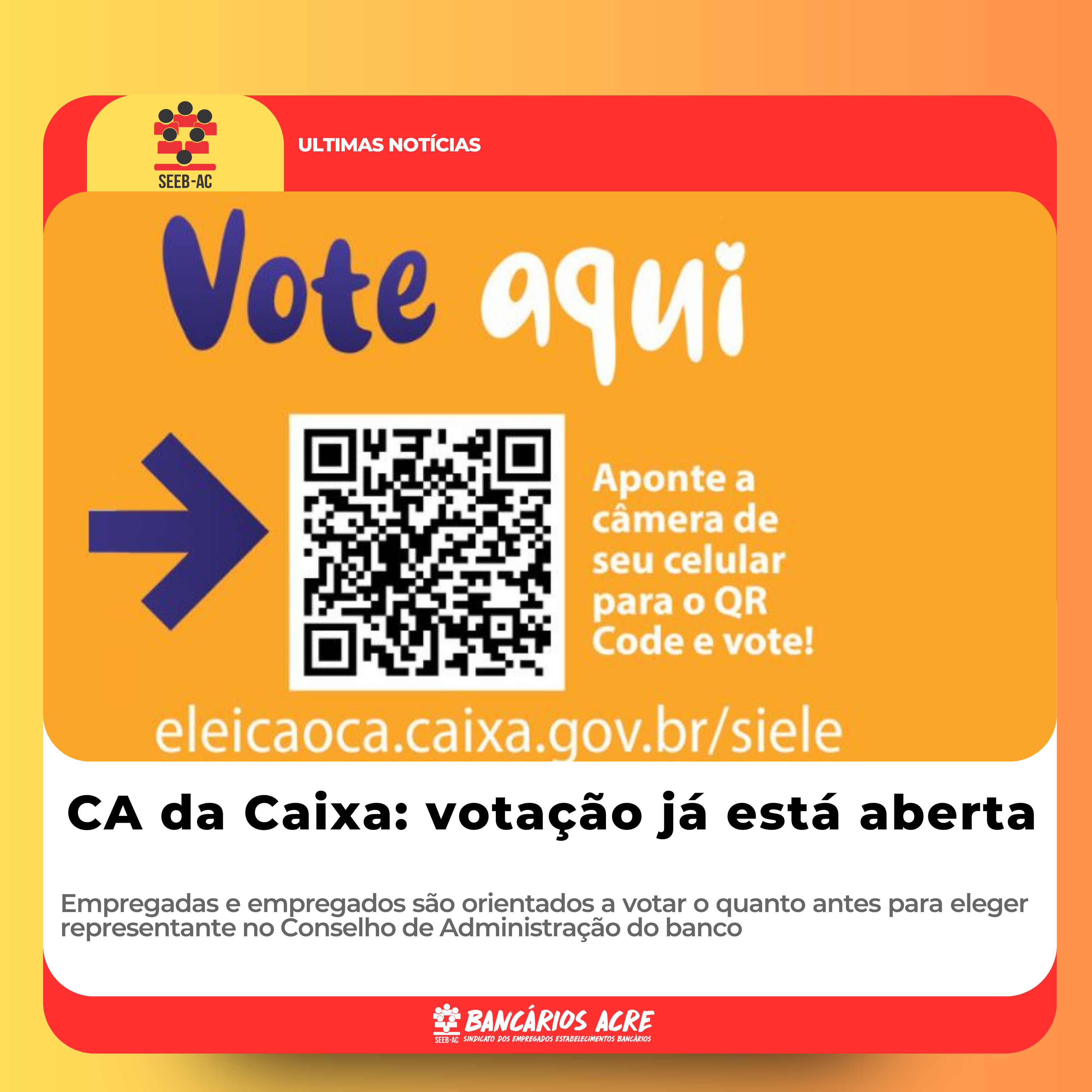 Você está visualizando atualmente CA da Caixa: votação já está aberta