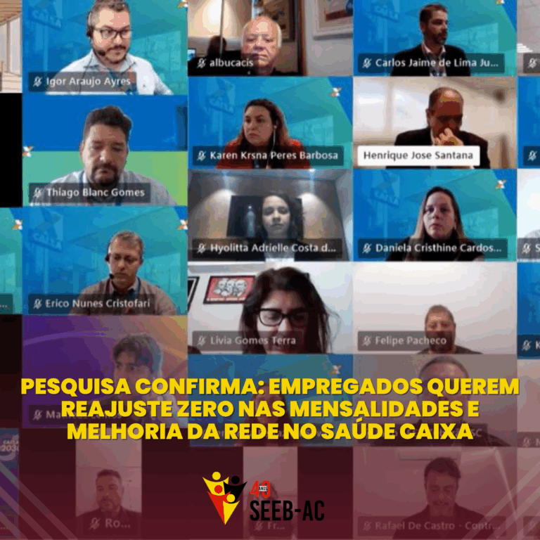 Leia mais sobre o artigo Pesquisa confirma: empregados querem reajuste zero nas mensalidades e melhoria da rede no Saúde Caixa