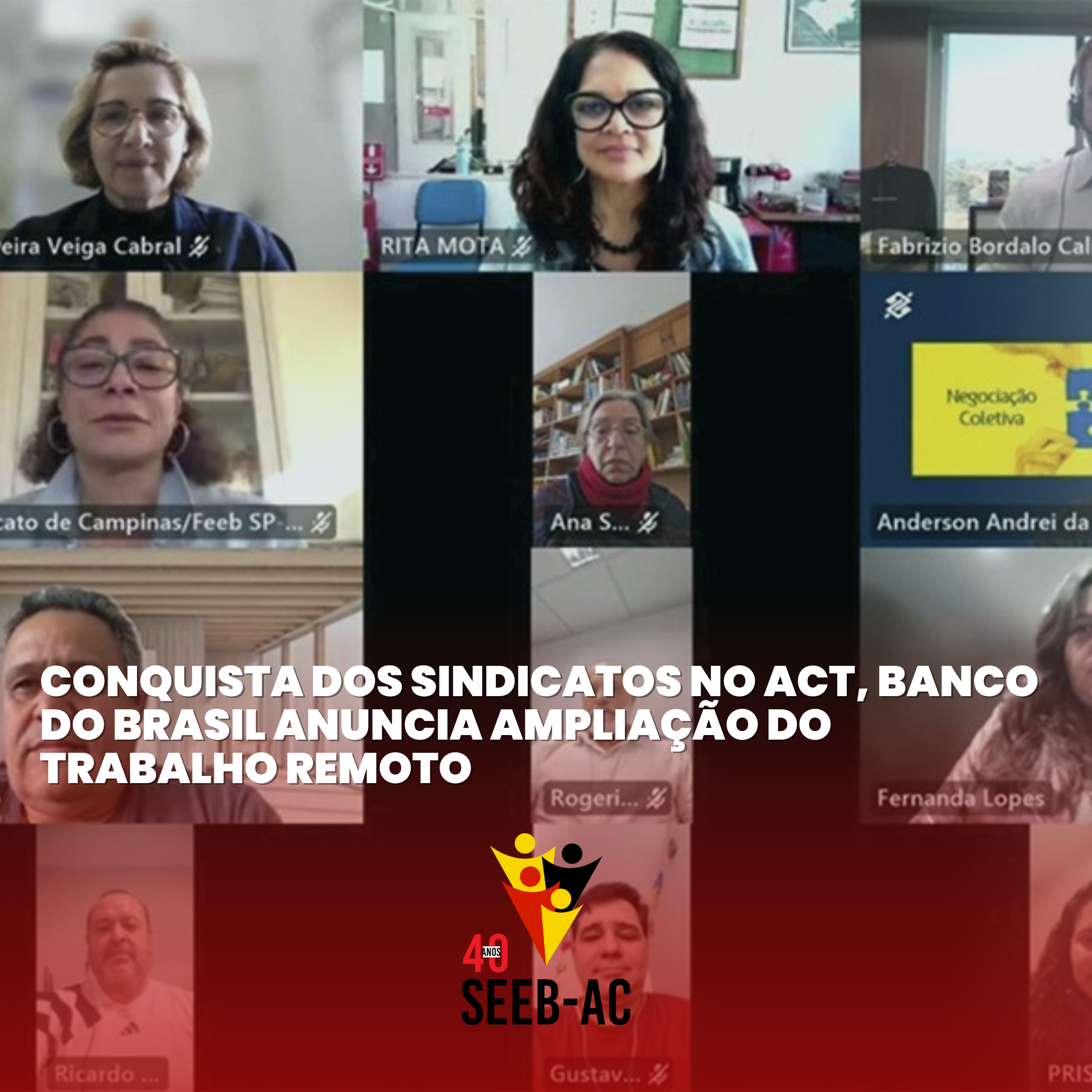 Você está visualizando atualmente Conquista dos sindicatos no ACT, Banco do Brasil anuncia ampliação do trabalho remoto