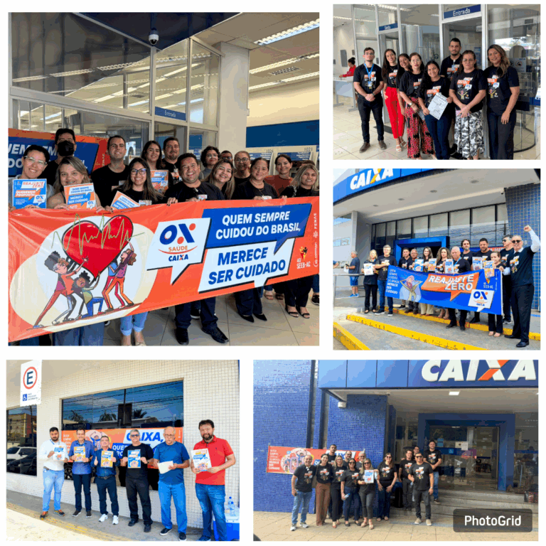 Leia mais sobre o artigo Sindicato dos Bancários do Acre realiza Dia Nacional de Luta em Defesa do Saúde Caixa